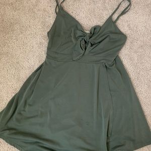 LA Hearts green flowy romper